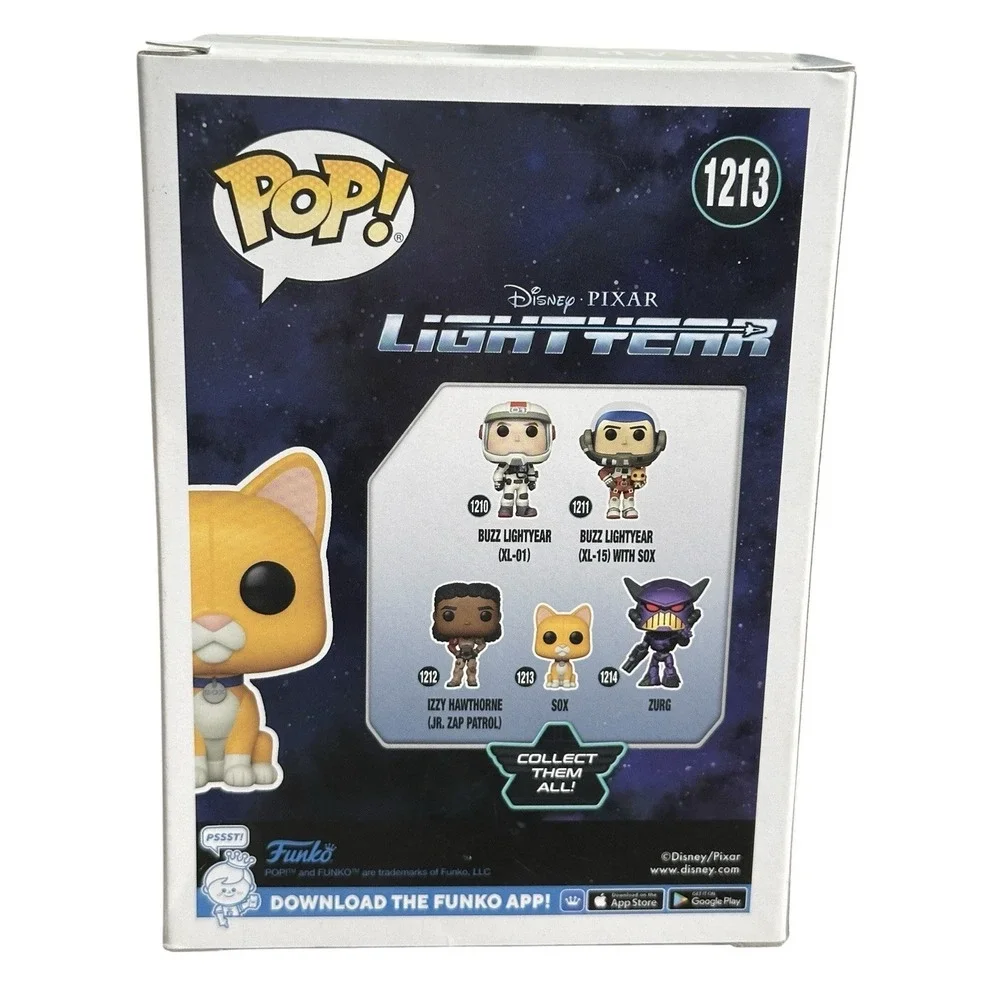 Funko Pop! Disney Pixar Lightyear Sox #1213 Vinyl Figure Orange Cat